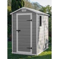 Keter 4X6 Ft Apex Manor Resin Garden Shed