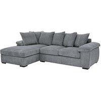 Very Home Amalfi 3 Seater Left Hand Scatter Back Fabric Corner Chaise Sofa - Fsc Certified