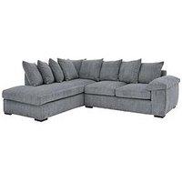Very Home Amalfi Left Hand Scatter Back Fabric Corner Chaise Sofa - Fsc Certified
