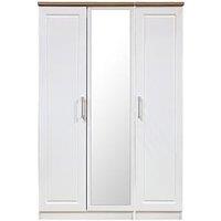 Swift Regent Part Assembled 3 Door Mirrored Wardrobe - Fsc Certified