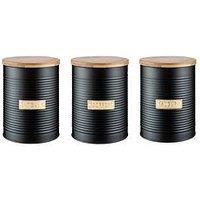 Typhoon Otto Black Tea, Coffee And Sugar Storage Canisters