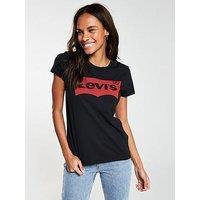 Levi'S Perfect T-Shirt - Large Batwing Black