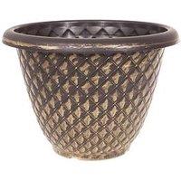 You Garden Pair Of Gold Pinecone Planters - 33 Cm Diameter