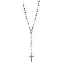 The Love Silver Collection Sterling Silver Rosary Cross Pendant