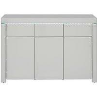Very Home Atlantic High Gloss Large Sideboard With Led Light - Grey