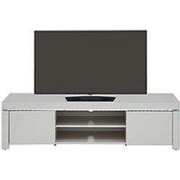 Very Home Atlantic High Gloss Tv Unit With Led Lights - Grey - Fits Up To 60 Inch Tv