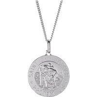 The Love Collection Sterling Silver St Christopher Pendant