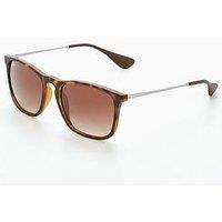 Ray-Ban Chris Square Sunglasses - Rubber Havana