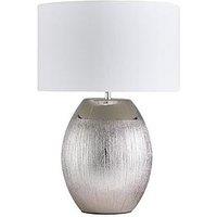 Silver Glitter Table Lamp