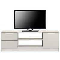 One Call Bilbao Ready Assembled High Gloss Large Tv Unit - Grey - Fits Up To 65 Inch Tv