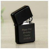 The Personalised Memento Company Personalised Black Lighter - The Perfect Gift