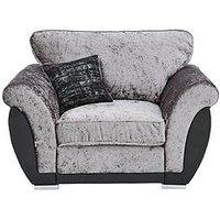 Alexa Fabric And Faux Leather Armchair - Fsc Certified