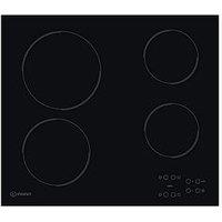 Indesit Ri161C 60Cm Built-In Ceramic Hob - Black - Hob Only