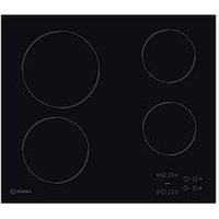 Indesit Ri161C 60Cm Built-In Ceramic Hob - Black - Hob With Installation