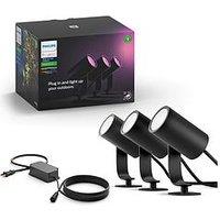 Philips Hue Hue Outdoor Lily Garden Spotlight Set 3X 8W + Base Unit