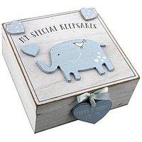 Petit Cheri Mdf My Special Keepsake Box 16Cm X 16Cm - Blue/Pink