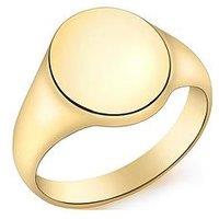 The Love Collection 9Ct Gold Oval Signet Ring