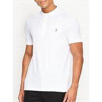 Allsaints Reform Short Sleeve Pique Polo Shirt - White