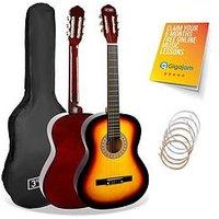 3Rd Avenue 3/4 Size Kids Classical Guitar Beginner Bundle - 6 Months Free Lessons - Sunburst