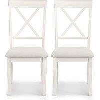 Julian Bowen Pair Of Davenport Solid Wood Dining Chairs