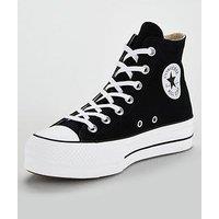 Converse Womens Lift Hi Top Trainers - Black/White