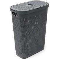 Addis Faux Rattan Slim 40-Litre Laundry Hamper