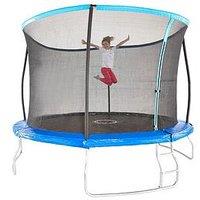 Sportspower 12Ft Trampoline With Easi-Store Folding Safety Enclosure, Reversable Flip Pad And Ladder