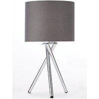 Everyday Tripod Bedside Table Lamp - Grey, Ochre