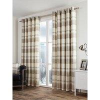 Fusion Balmoral Check Lined Eyelet Curtains