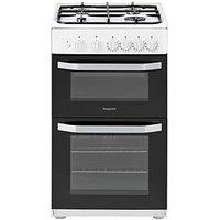 Hotpoint Hd5G00Kcw 50Cm Wide Gas Cooker With Grill - White