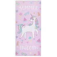 Catherine Lansfield Unicorn Beach Towel