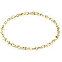 The Love Collection 9Ct Gold Fancy Chain Link Bracelet