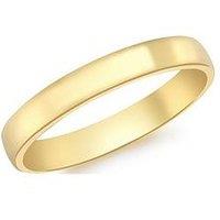 The Love Collection 9Ct Gold Court Wedding Band