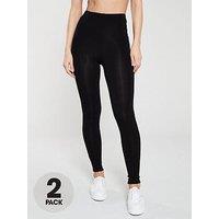 Everyday The Essential 2 Pack High Waist Leggings - Black