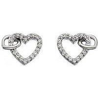 Hot Diamonds Sterling Silver Togetherness Open Heart Stud Earrings