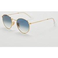 Ray-Ban 0Rb3447N Round Sunglasses - Gold