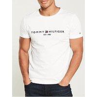 Tommy Hilfiger Linear Chest Logo T-Shirt - White