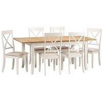 Julian Bowen Davenport 150 - 189 Cm Extending Dining Table + 6 Chairs