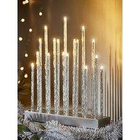 Very Home Silver Tube Table Lights Christmas Decoration