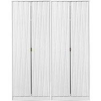 Swift Versailles Part Assembled 4 Door Wardrobe - Fsc Certified