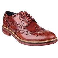 Base London Woburn Hi-Shine Lace Up Brogue Shoe