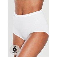 Sloggi 6 Pack Maxi Briefs - White