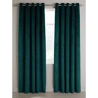 Very Home Thermal Velour Eyelet Lined Curtains