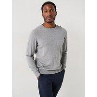 Barbour Crew Neck Knitted Jumper - Grey