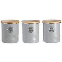 Typhoon Living Tea, Coffee And Sugar Storage Canisters &Ndash; Grey
