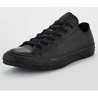 Converse Mens Tonal Leather Ox Trainers - Black