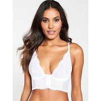 Gossard Superboost Lace Deep V Bralet - White