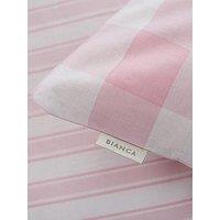 Bianca Fine Linens Pink Check 100% Cotton Fitted Sheet