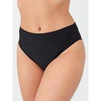 Everyday Shape Enhancing Mid Rise Bikini Brief- Black