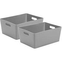 Wham Studio Storage Baskets (Set Of 2) - Grey